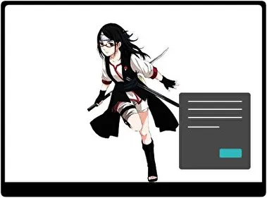 Sarada Uchiha Oscuro tema para Windows 11