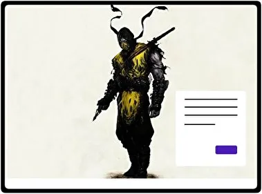 Escorpión Mortal Kombat tema para Windows 11