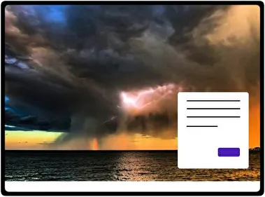 Tormenta en el Mar tema para Windows 11