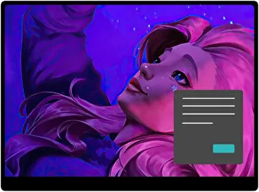 Серафіна Лол Темна тема для Windows 11