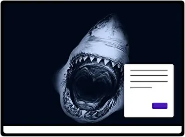 Tiburones tema para Windows 11