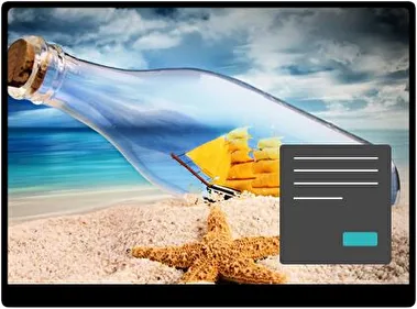 Barco En Una Botella Oscuro tema para Windows 11