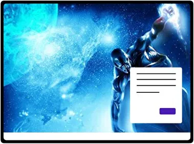 Srebrny Surfer motyw dla Windows 10 i 11
