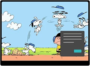 Snoopy Oscuro tema para Windows 11