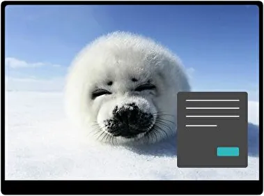 Nieve y Animales Oscuro tema para Windows 11