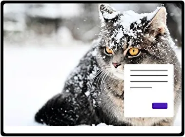 Nieve y Animales tema para Windows 11