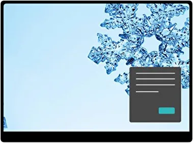 Copos de Nieve Oscuro tema para Windows 11