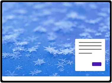 Copos de Nieve tema para Windows 11