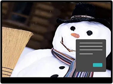 Muñecos de Nieve Oscuro tema para Windows 11