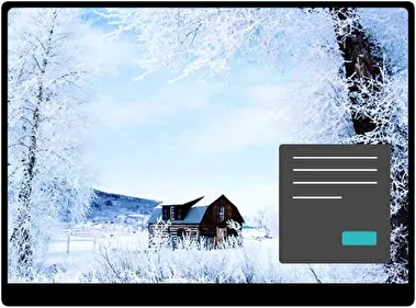 Día Nieve Oscuro tema para Windows 11