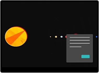 Sistema Solar Oscuro tema para Windows 11