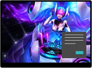 Sona Lol Oscuro tema para Windows 11