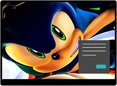 Sonic Ciemny motyw dla Windows 10 i 11