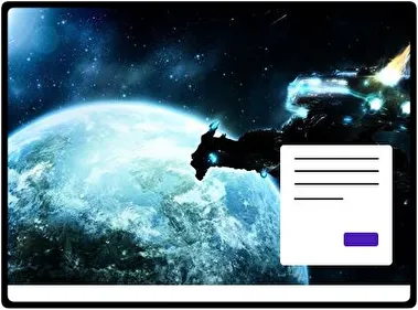 Statek Kosmiczny motyw dla Windows 10 i 11