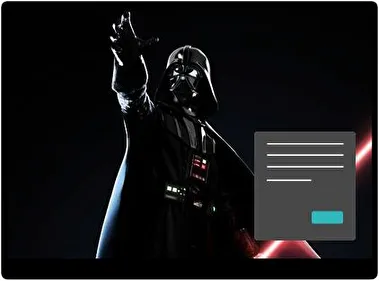 Sabre de Luz de Star Wars Escuro tema para Windows 10 e 11