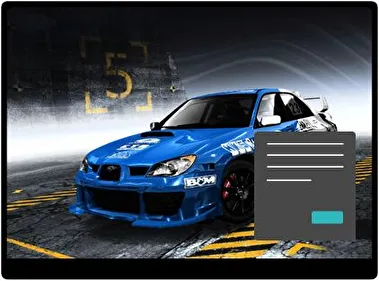 Subaru Impreza Oscuro tema para Windows 11