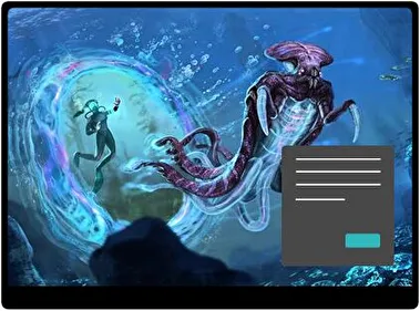 Subnautica Oscuro tema para Windows 11