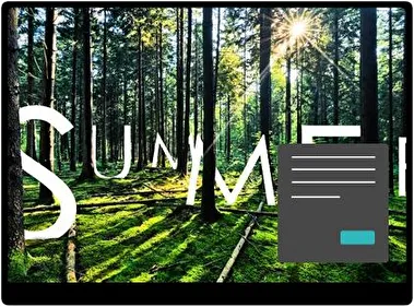 Літо Темна тема для Windows 11