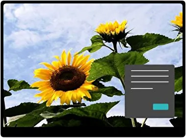 Girasol Oscuro tema para Windows 11