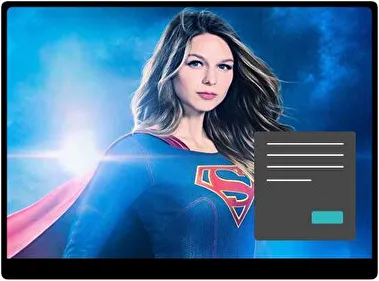 Película de Supergirl Oscuro tema para Windows 11