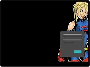 Superchica Oscuro tema para Windows 11