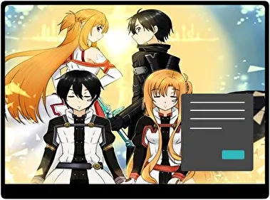 Sword Art Online La Película Escala Ordinal Oscuro tema para Windows 11