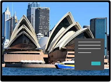 Opera W Sydney Ciemny motyw dla Windows 10 i 11