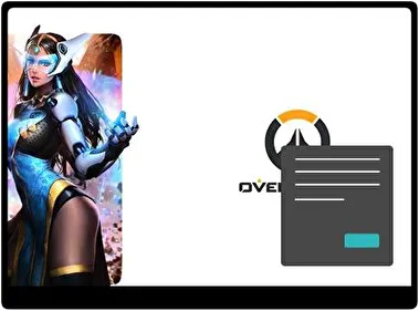 Symmetra Oscuro tema para Windows 11