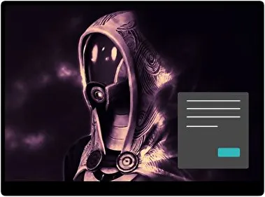 Talizorax Mass Effect Oscuro tema para Windows 11