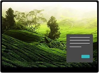 Plantación de Té Oscuro tema para Windows 11