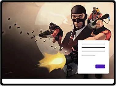 Team Fortress 2 tema para Windows 10 e 11