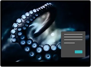 Tentáculos Oscuro tema para Windows 11