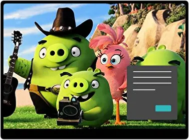 La Película de Los Angry Birds Oscuro tema para Windows 11