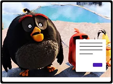 La Película de Los Angry Birds tema para Windows 11