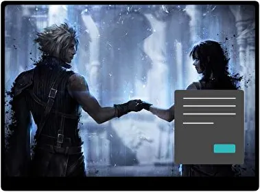 Tifa Lockheart Oscuro tema para Windows 11