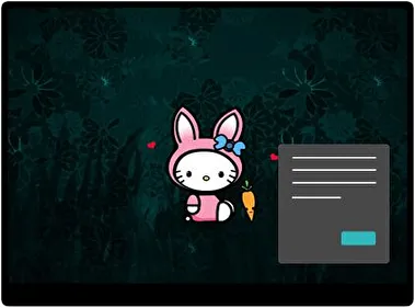 Toki Doki Anime Oscuro tema para Windows 11