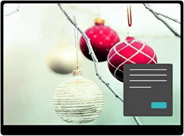 Dekoracje Choinkowe Ciemny motyw dla Windows 10 i 11