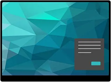 Triángulos Oscuro tema para Windows 11