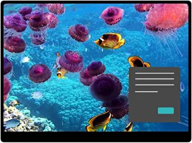 Tropikalne Ryby Ciemny motyw dla Windows 10 i 11