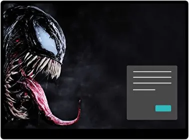 Película Venom Oscuro tema para Windows 11