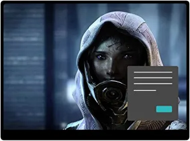 Videojuego Oscuro tema para Windows 11
