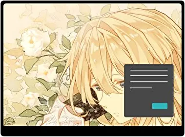 Violet Evergarden Oscuro tema para Windows 11