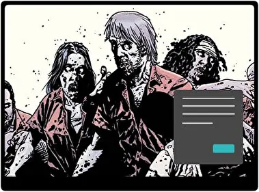 Komiksy Walking Dead Ciemny motyw dla Windows 10 i 11
