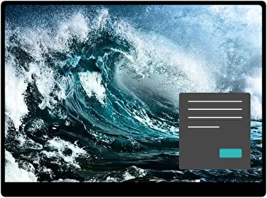 Ola Oscuro tema para Windows 11