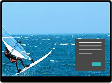 Surf en Vela Oscuro tema para Windows 11