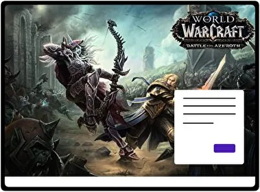 Mundo de Warcraft: Batalla por Azeroth tema para Windows 11