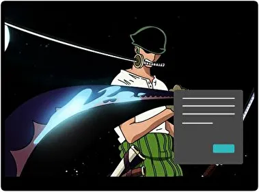 Zoro Roronoa Ciemny motyw dla Windows 10 i 11